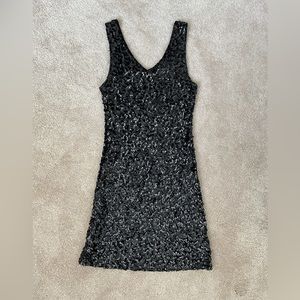 Black Sequin Dress
